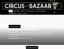 Tablet Screenshot of circusbazaar.com